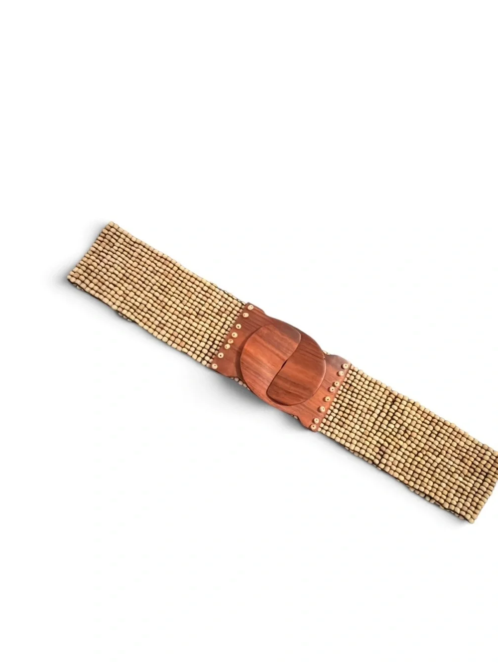 Handmade Wooden Beaded Boho Stretch Waist Belt